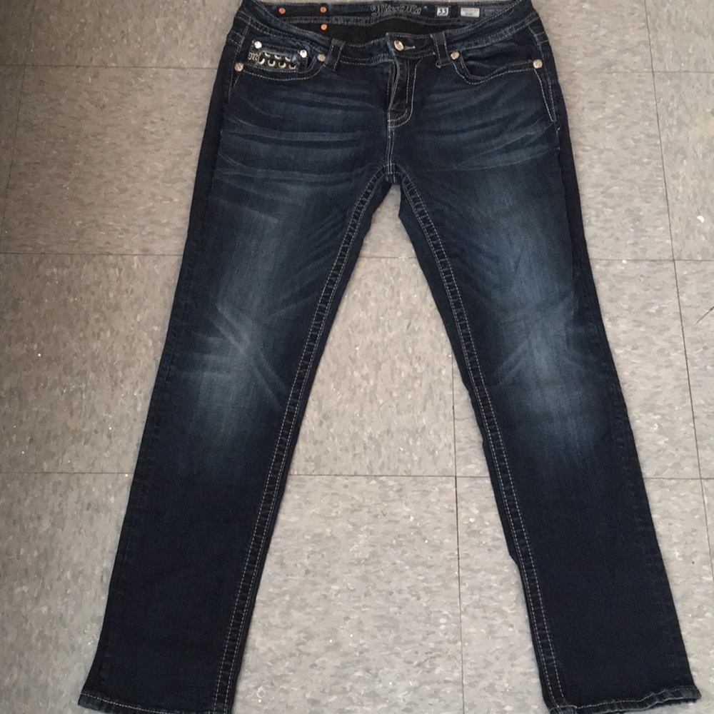 Silver Embellished Miss Me Jeans!